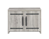 Enoch Gray Driftwood 2-Door Accent Cabinet