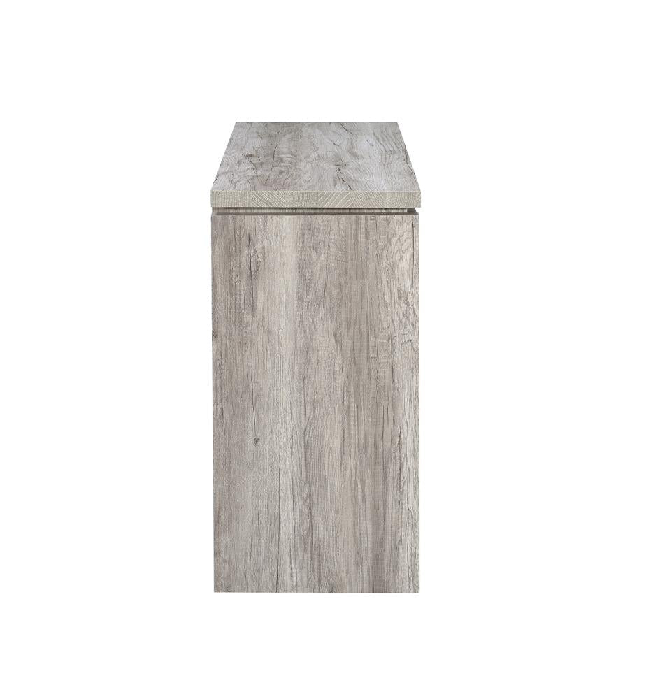 Enoch Gray Driftwood 2-Door Accent Cabinet