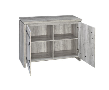 Enoch Gray Driftwood 2-Door Accent Cabinet by Coaster at Eve Furniture