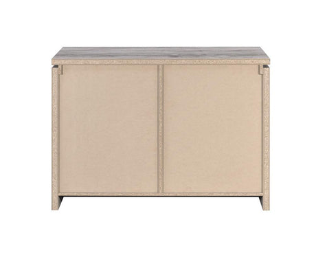 Enoch Gray Driftwood 2-Door Accent Cabinet by Coaster at Eve Furniture