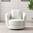 Dylan Beige Boucle Lounge Chair by Ashcroft Imports at Eve Furniture