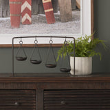 Enos Black Metal 4 Bowl Ancient Spice Market Decorative Display by Mercana at Eve Furniture