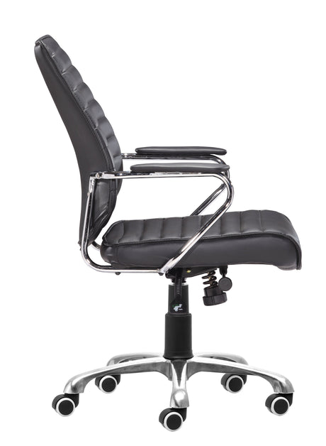Enterprise Black Low Back Office Chair by Zuomod at Eve Furniture