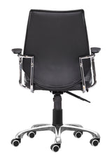 Enterprise Black Low Back Office Chair by Zuomod at Eve Furniture