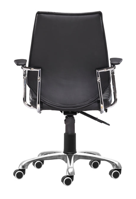 Enterprise Black Low Back Office Chair by Zuomod at Eve Furniture