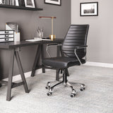 Enterprise Black Low Back Office Chair by Zuomod at Eve Furniture