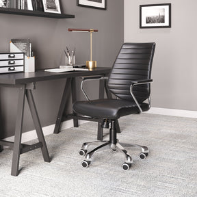 Enterprise Black Low Back Office Chair by Zuomod at Eve Furniture