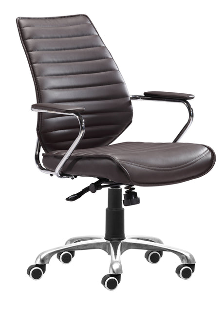 Enterprise Espresso Low Back Office Chair by Zuomod at Eve Furniture