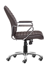 Enterprise Espresso Low Back Office Chair by Zuomod at Eve Furniture