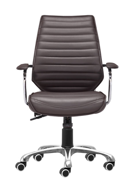 Enterprise Espresso Low Back Office Chair by Zuomod at Eve Furniture