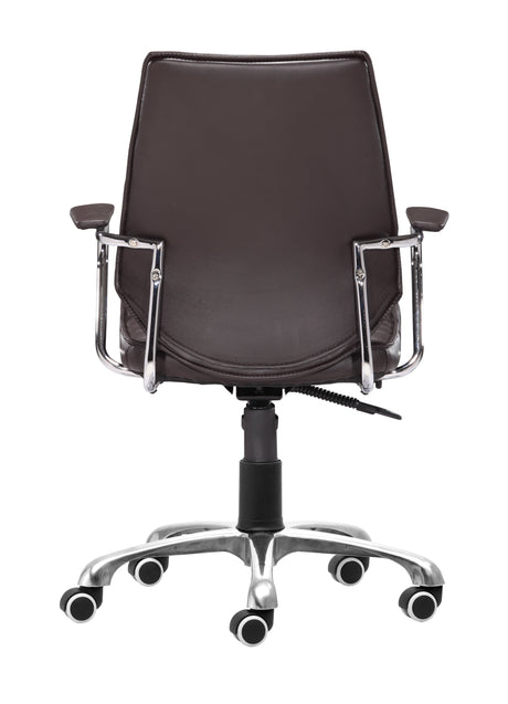 Enterprise Espresso Low Back Office Chair by Zuomod at Eve Furniture