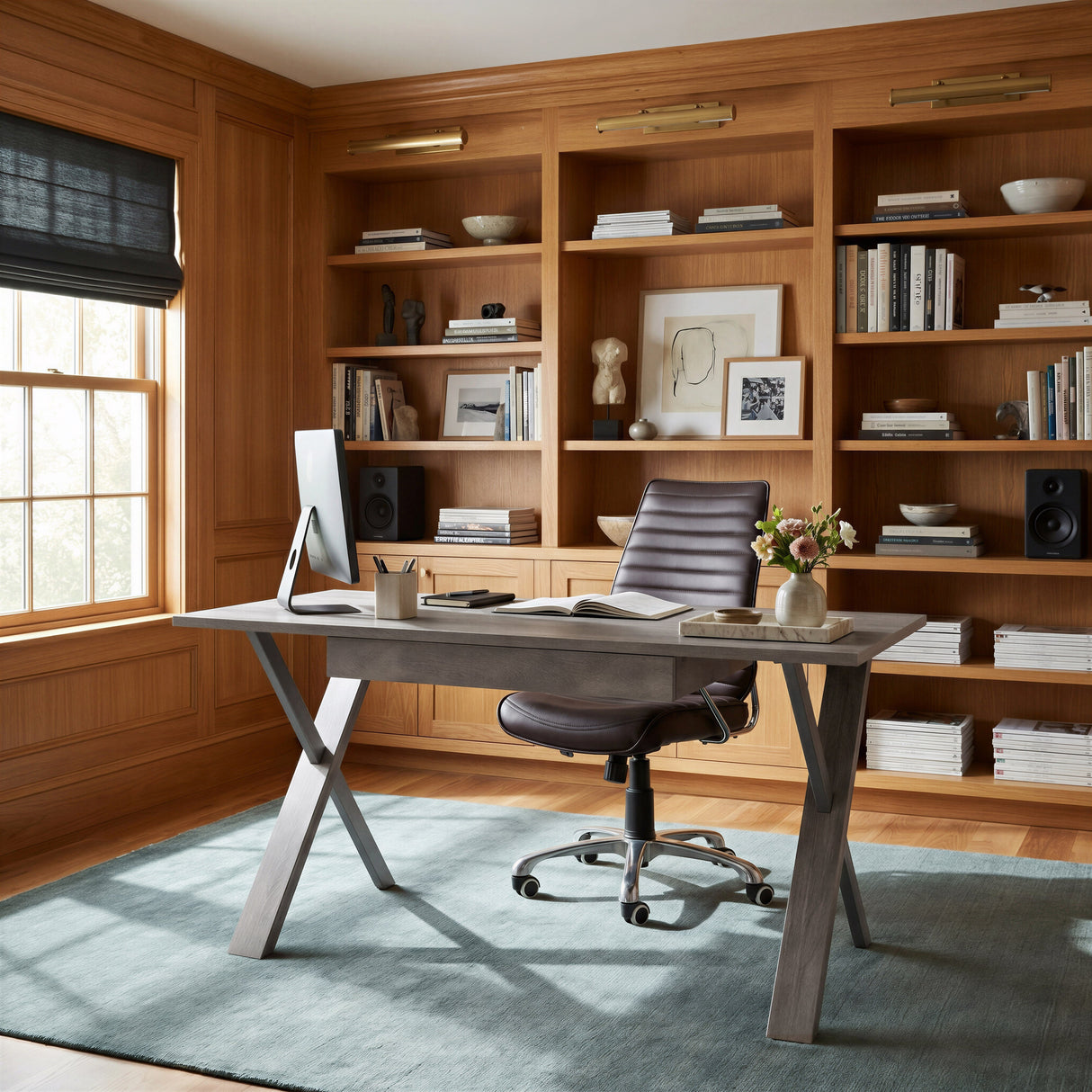 Enterprise Espresso Low Back Office Chair by Zuomod at Eve Furniture