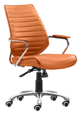 Enterprise Terracotta Low Back Office Chair by Zuomod at Eve Furniture