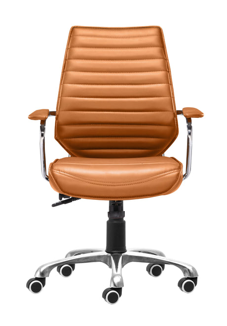 Enterprise Terracotta Low Back Office Chair by Zuomod at Eve Furniture