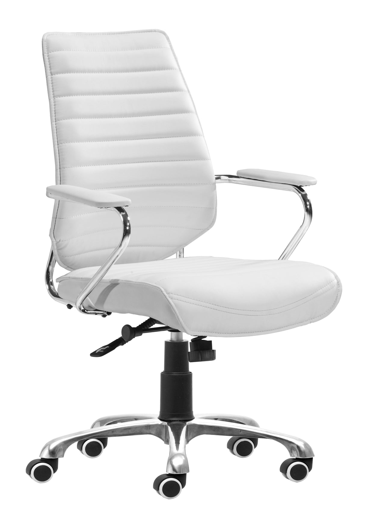 Enterprise White Low Back Office Chair by Zuomod at Eve Furniture