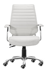 Enterprise White Low Back Office Chair by Zuomod at Eve Furniture