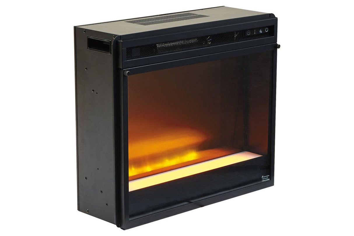 Entertainment Accessories Black Electric Fireplace Insert by Ashley at Eve Furniture