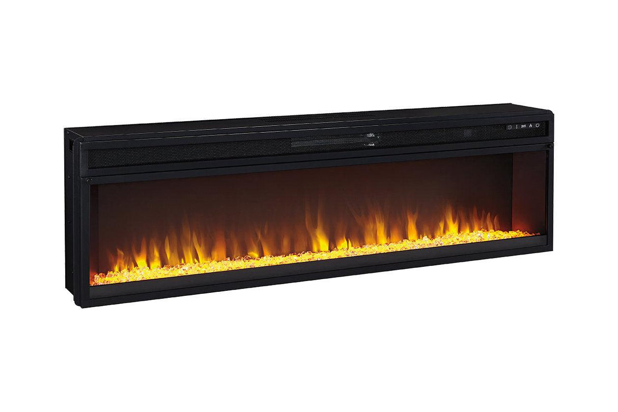 Entertainment Accessories Black Electric Fireplace Insert by Ashley at Eve Furniture