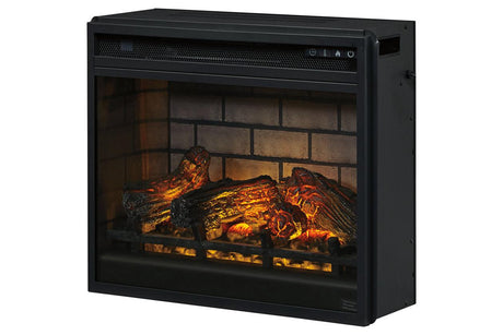 Entertainment Accessories Black Electric Infrared Fireplace Insert by Ashley at Eve Furniture