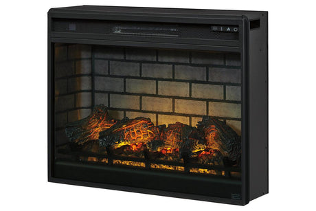 Entertainment Accessories Black Electric Infrared Fireplace Insert by Ashley at Eve Furniture