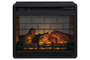 Entertainment Accessories Black Electric Infrared Fireplace Insert by Ashley at Eve Furniture