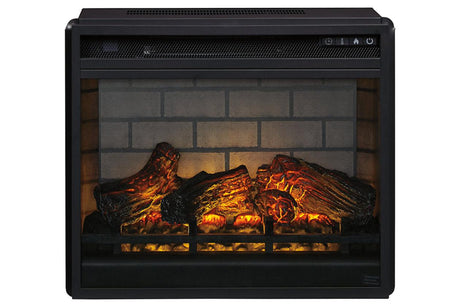 Entertainment Accessories Black Electric Infrared Fireplace Insert by Ashley at Eve Furniture