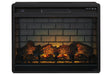 Entertainment Accessories Black Electric Infrared Fireplace Insert by Ashley at Eve Furniture