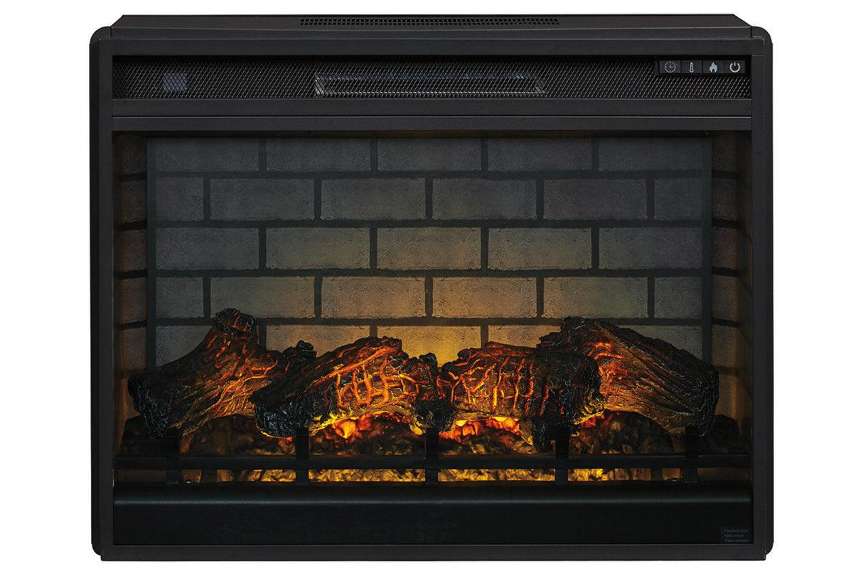 Entertainment Accessories Black Electric Infrared Fireplace Insert by Ashley at Eve Furniture