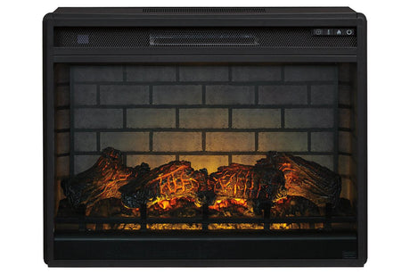 Entertainment Accessories Black Electric Infrared Fireplace Insert by Ashley at Eve Furniture