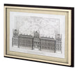 Environs Of Paris 1 by Christopher James Hand Embellished Framed Art Print Matted under Glass by Mercana at Eve Furniture