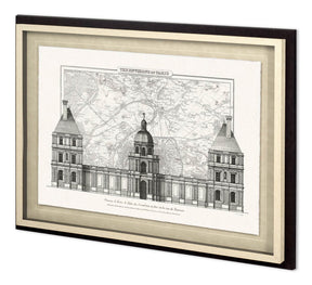Envorons Of Paris 2 by Christopher James Hand Embellished Framed Art Print Matted under Glass by Mercana at Eve Furniture