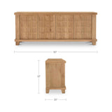 Enya Natural Oak Sideboard by Moe's Home at Eve Furniture
