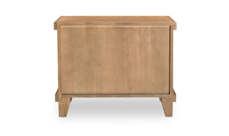 Enya Nightstand Natural Oak by Moe's Home at Eve Furniture