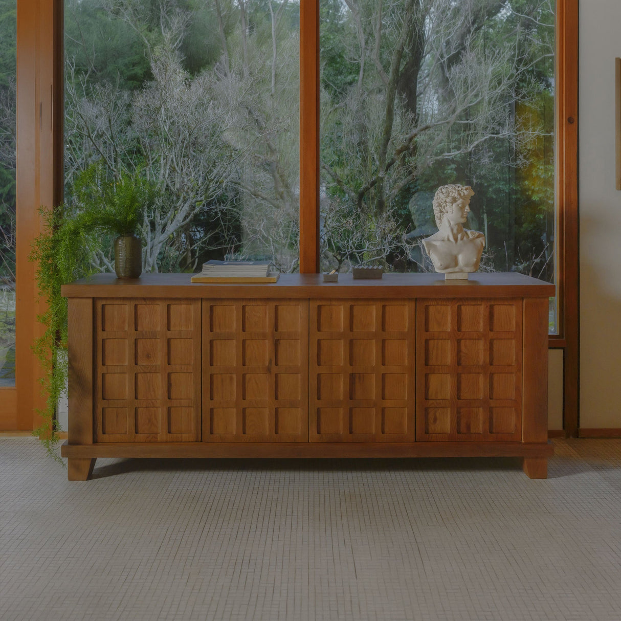 Enya Red Oak Sideboard by Moe's Home at Eve Furniture