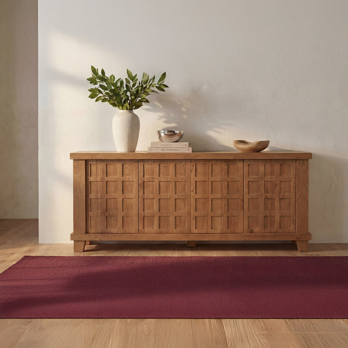 Enya Red Oak Sideboard by Moe's Home at Eve Furniture
