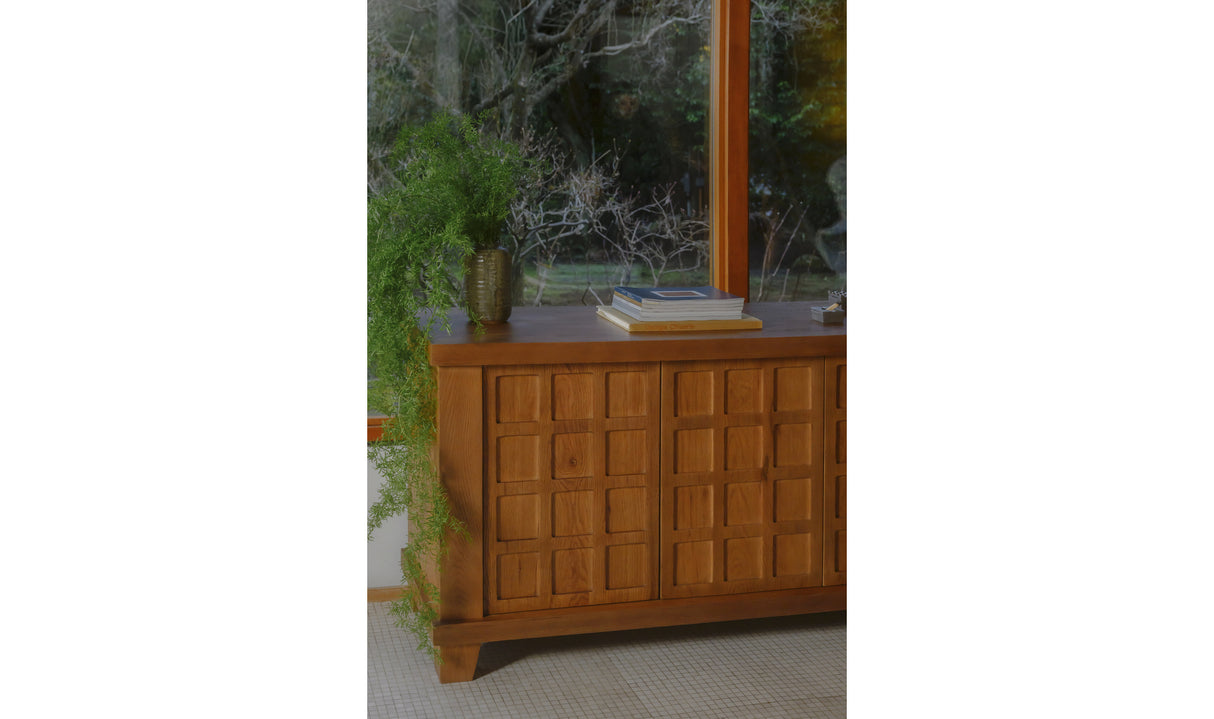 Enya Sideboard Red Oak by Moe's Home at Eve Furniture