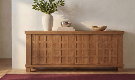 Enya Sideboard Red Oak by Moe's Home at Eve Furniture