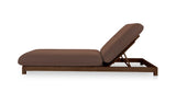 Enzo Outdoor Adjustable Lounge Chair Brown by Moe's Home at Eve Furniture