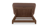 Enzo Outdoor Adjustable Lounge Chair Brown by Moe's Home at Eve Furniture