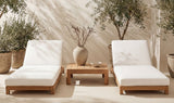 Enzo Outdoor Adjustable Lounge Chair White by Moe's Home at Eve Furniture