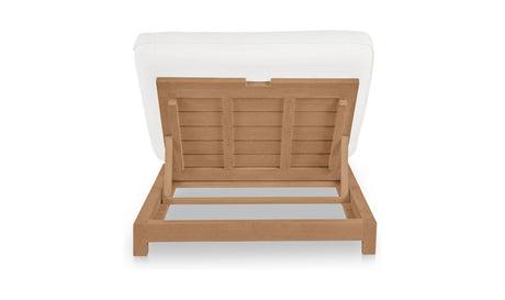Enzo Outdoor Adjustable Lounge Chair White by Moe's Home at Eve Furniture