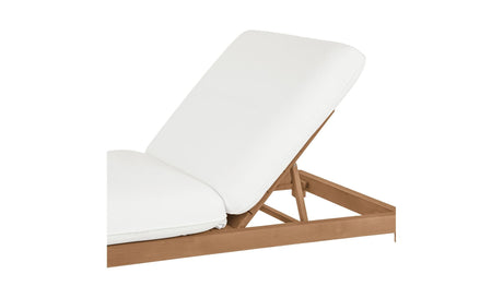 Enzo Outdoor Adjustable Lounge Chair White by Moe's Home at Eve Furniture