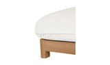 Enzo Outdoor Adjustable Lounge Chair White by Moe's Home at Eve Furniture