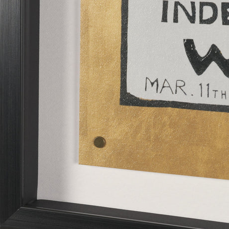 Ephemera Exhibition by The Vintage Collection Hand Embelished Text Framed Artwork Matted under Glass by Mercana at Eve Furniture