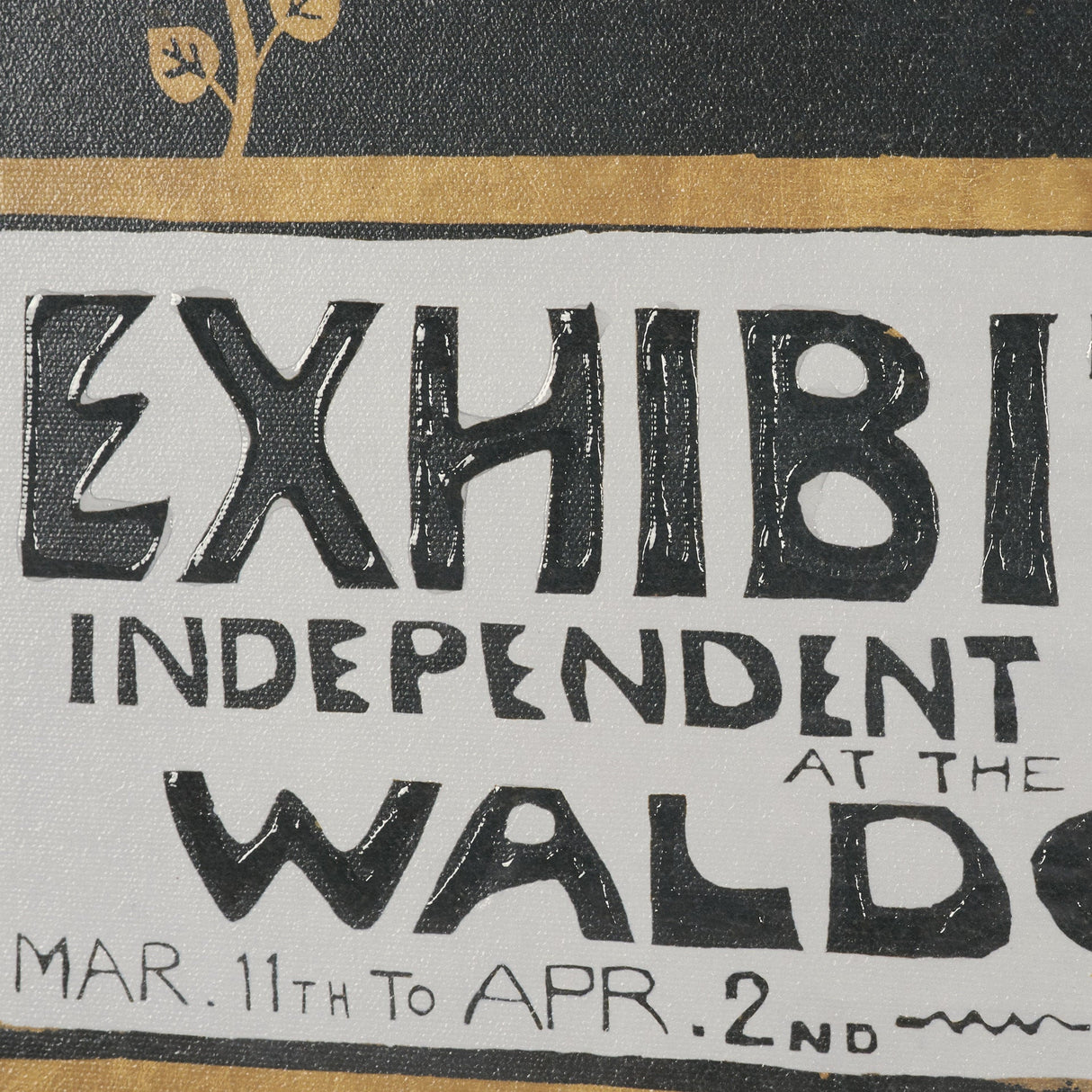 Ephemera Exhibition by The Vintage Collection Hand Embelished Text Framed Artwork Matted under Glass by Mercana at Eve Furniture