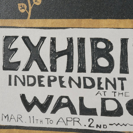 Ephemera Exhibition by The Vintage Collection Hand Embelished Text Framed Artwork Matted under Glass by Mercana at Eve Furniture