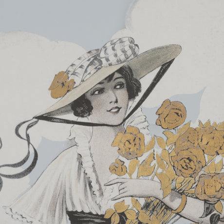 Ephemera Flower Show by The Vintage Collection Hand Embelished Framed Artwork Matted under Glass by Mercana at Eve Furniture