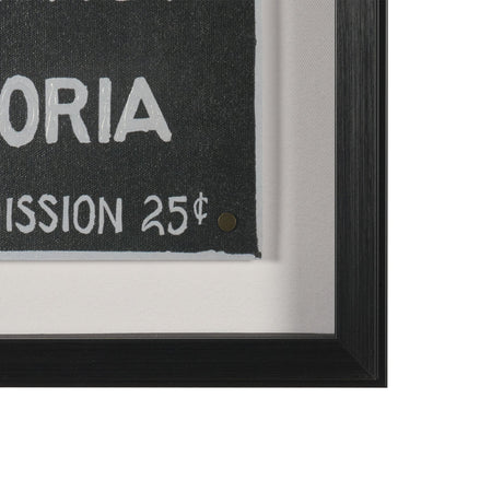 Ephemera Independent by The Vintage Collection Hand Embelished Text Frame Artwork Matted under Glass by Mercana at Eve Furniture