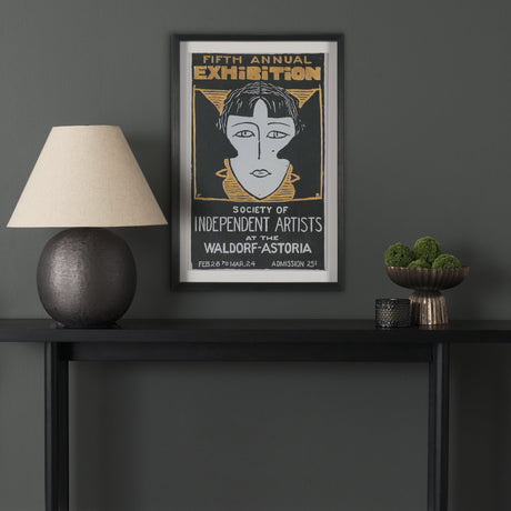Ephemera Independent by The Vintage Collection Hand Embelished Text Frame Artwork Matted under Glass by Mercana at Eve Furniture