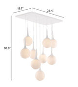 Epsilon Ceiling Lamp White by Zuomod at Eve Furniture